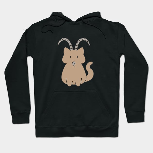 Capricorn Cat Zodiac Sign Hoodie by artdorable